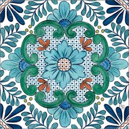 Talavera Azul I Poster Print by Nancy Green Design Image 1