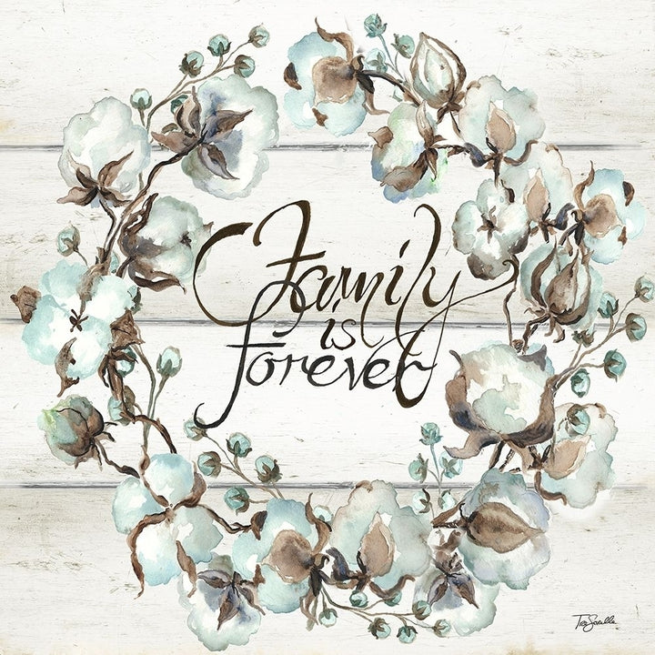 Cotton Boll Family Wreath Poster Print by Tre Sorelle Studios Image 2