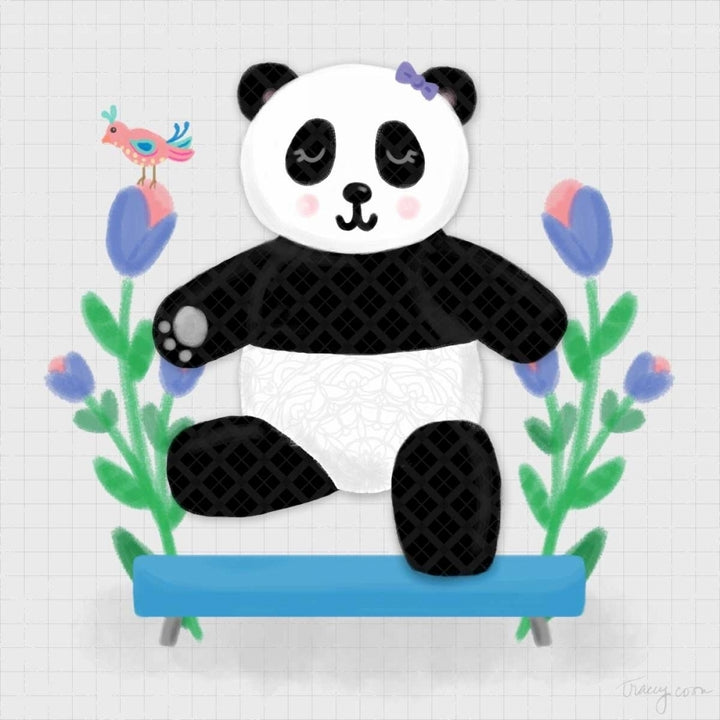 Tumbling Pandas I Poster Print by Noonday Design Image 1