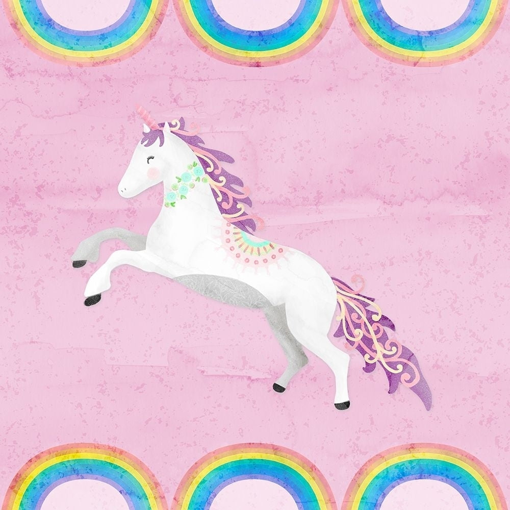 Rainbow Unicorn Ii Poster Print by Noonday Design Image 2