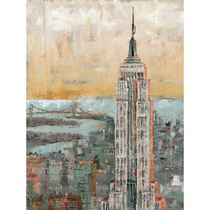 Empire State Building Abstract Poster Print by Marie Elaine Cusson Image 1