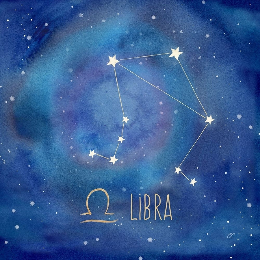 Star Sign Libra Poster Print by Cynthia Coulter Image 1