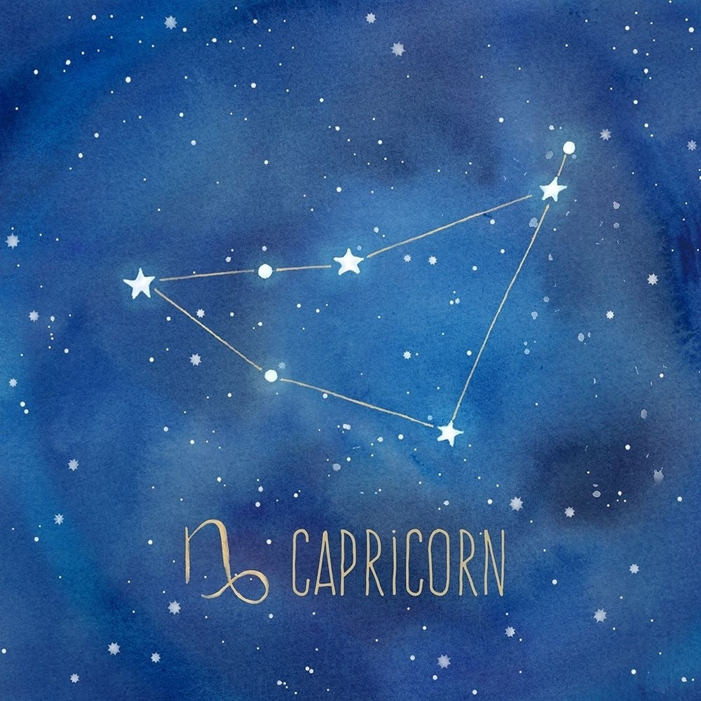 Star Sign Capricorn Poster Print by Cynthia Coulter Image 1