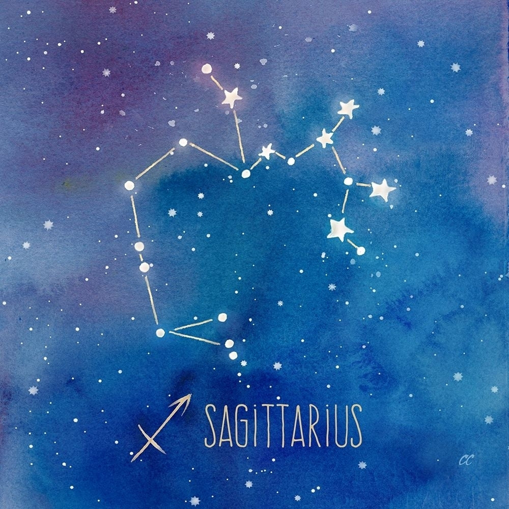 Star Sign Sagittarius Poster Print by Cynthia Coulter Image 1