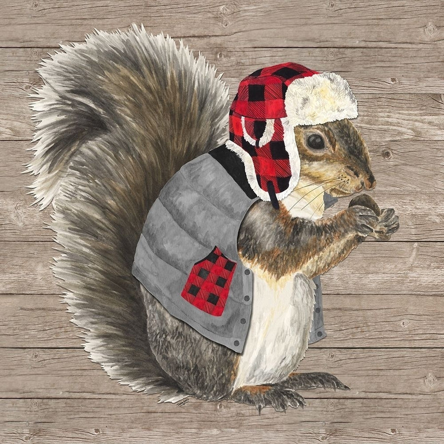 Warm in the Wilderness Squirrel Poster Print by Tara Reed Image 1