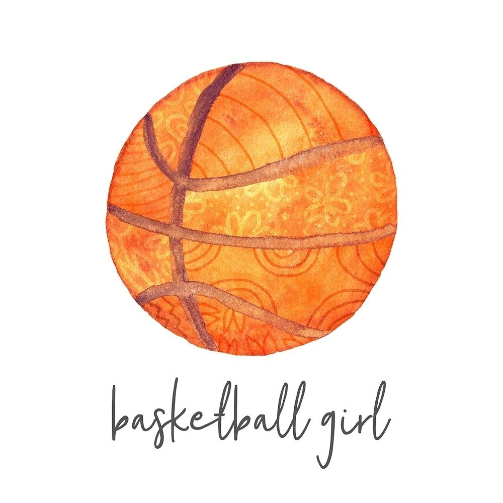 Sports Girl Basketball Poster Print by Noonday Design Image 1