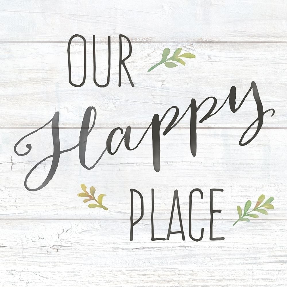 Farmhouse Sign II-Our Happy Place Poster Print by Cynthia Coulter RB14176CC Image 1