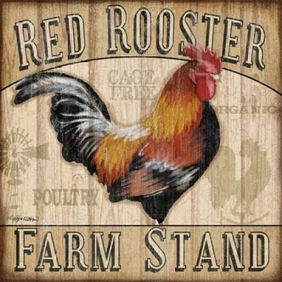 Country Rooster I Poster Print by Jen Killeen Image 1