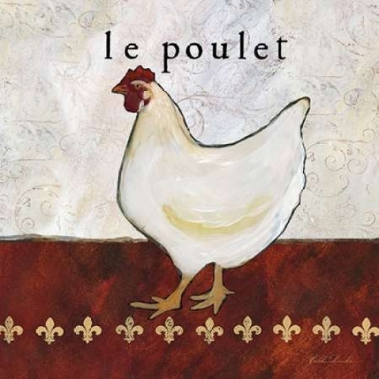 French Country Kitchen II - Le Poulet Poster Print by Caitlin Dundon Image 1