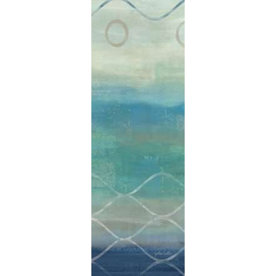 Abstract Waves Blue-Gray Panel II Poster Print by Cynthia Coulter Image 1