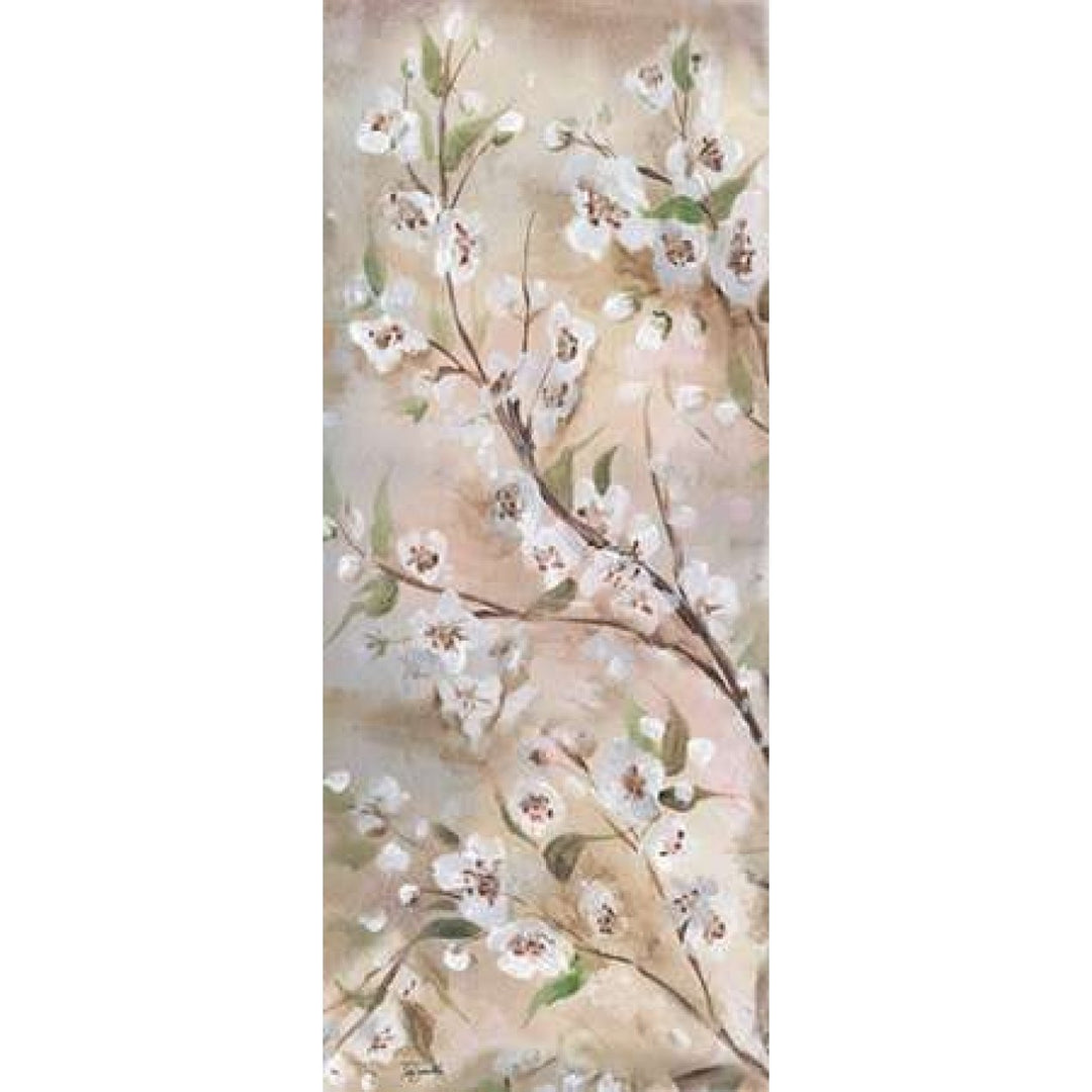 Cherry Blossoms Taupe Panel I Poster Print by Tre Sorelle Studios Image 1