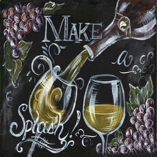 Chalkboard Wine II Poster Print by Tre Sorelle Studios Image 1