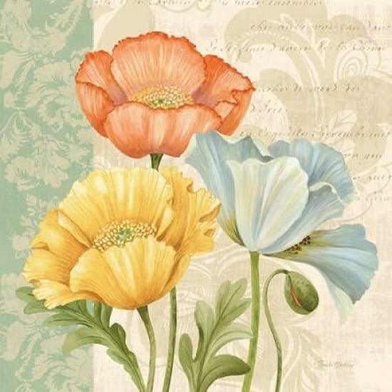 Pastel Poppies Multi I Poster Print by Pamela Gladding Image 2