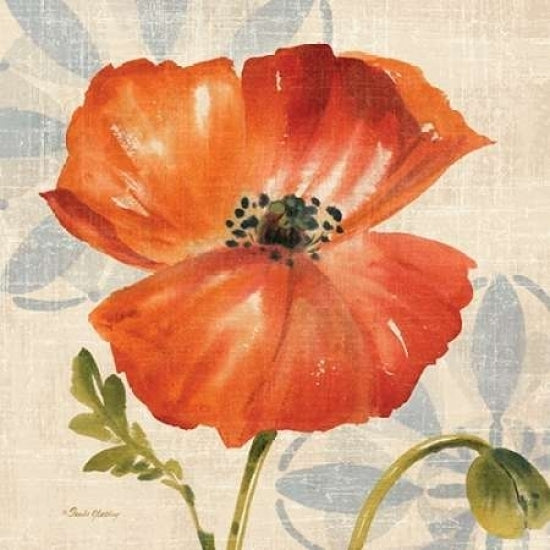 Watercolor Poppies I Poster Print by Pamela Gladding Image 2