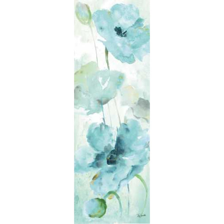 Watercolor Garden Blue Panel II Poster Print by Tre Sorelle Studios Image 1