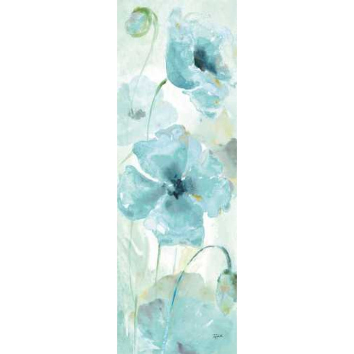 Watercolor Garden Blue Panel I Poster Print by Tre Sorelle Studios Image 1