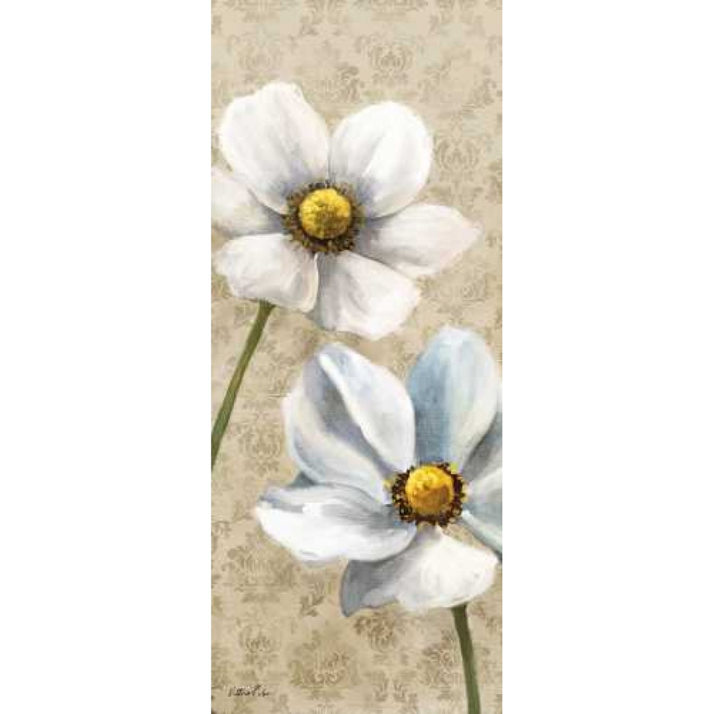 Winter White Poppies Panel I Poster Print by Vittorio Milan Image 2