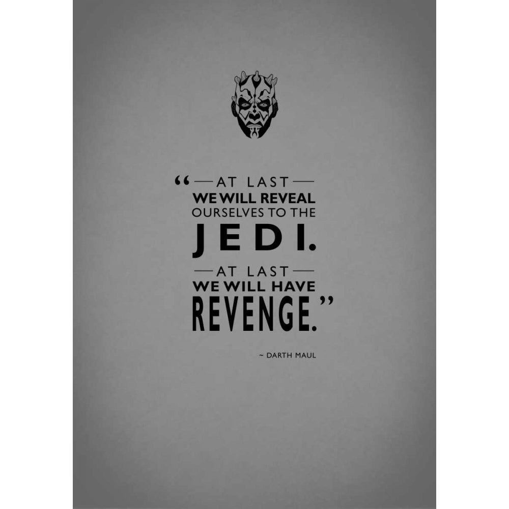 Darth Maul Revenge Poster Print by Mark Rogan RGN112811 Image 1