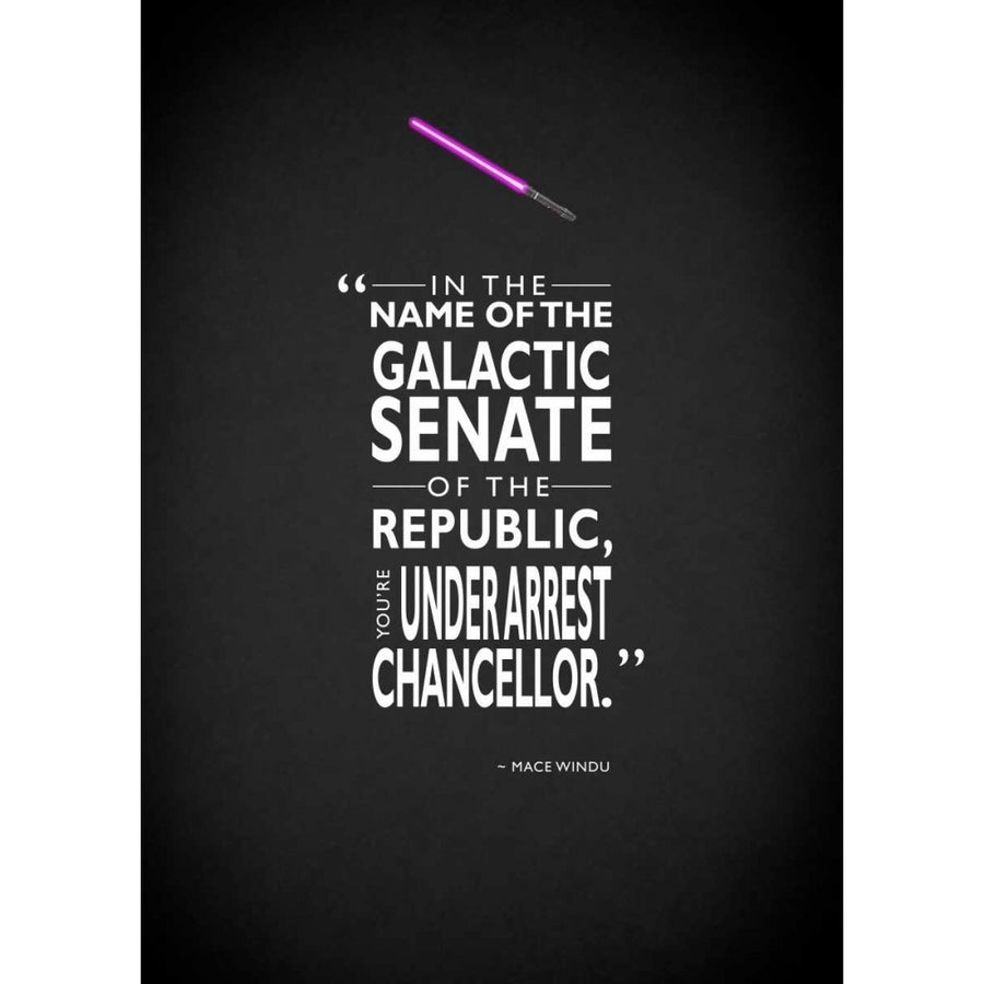 Mace-Windu Under-Arrest Poster Print by Mark Rogan RGN112822 Image 1