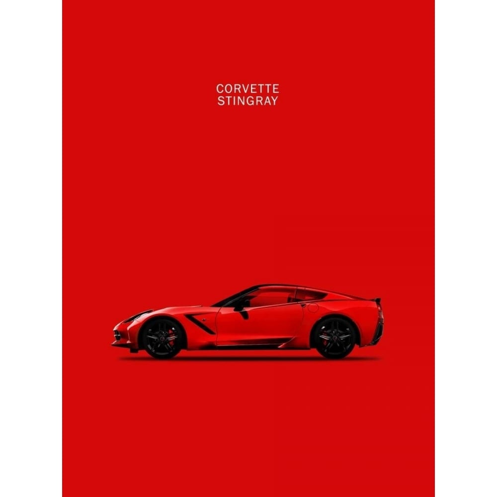 Chev Corvette-Stingray Red Poster Print by Mark Rogan RGN113079 Image 1