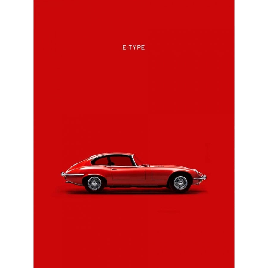 Jaguar E-Type Red Poster Print by Mark Rogan RGN113101 Image 1