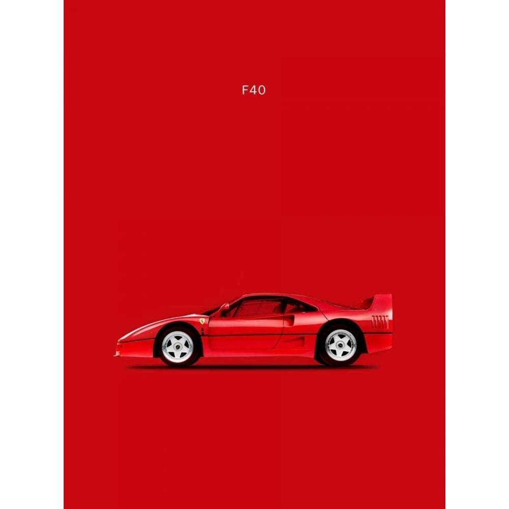 Ferrari F40 Poster Print by Mark Rogan RGN113088 Image 1