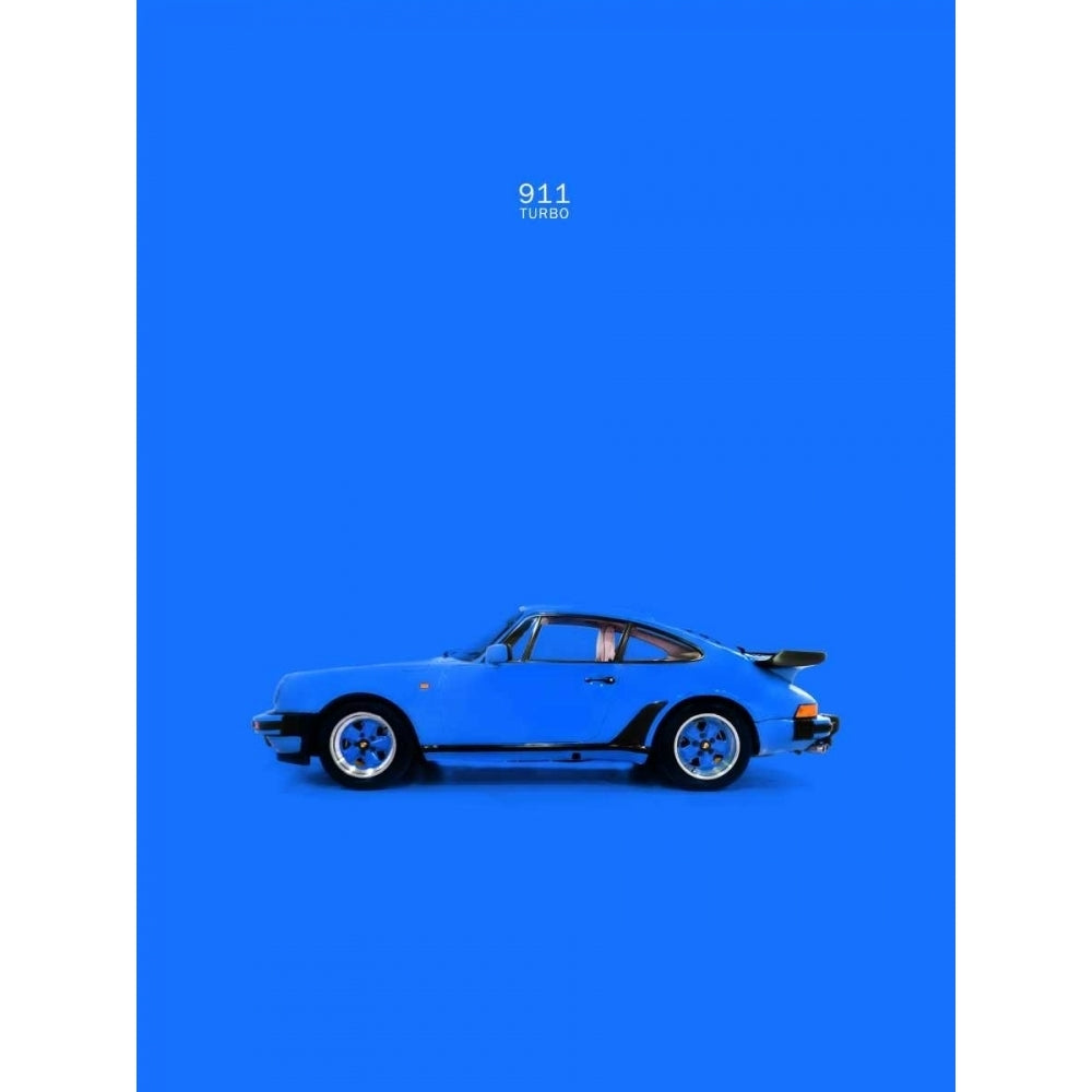 Porsche 911 Turbo Blue Poster Print by Mark Rogan RGN113114 Image 1