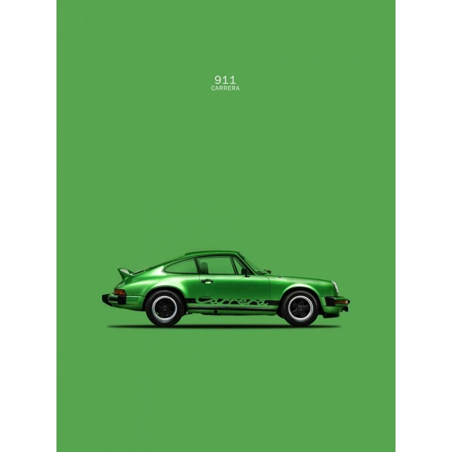 Porsche 911 Carrera Green Poster Print by Mark Rogan RGN113113 Image 1