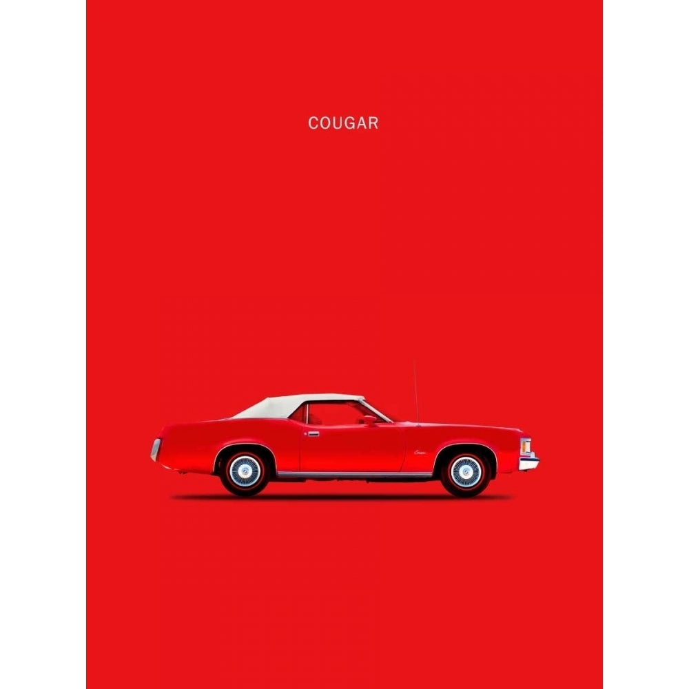 Mercury Cougar 1973 Poster Print by Mark Rogan RGN113276 Image 1