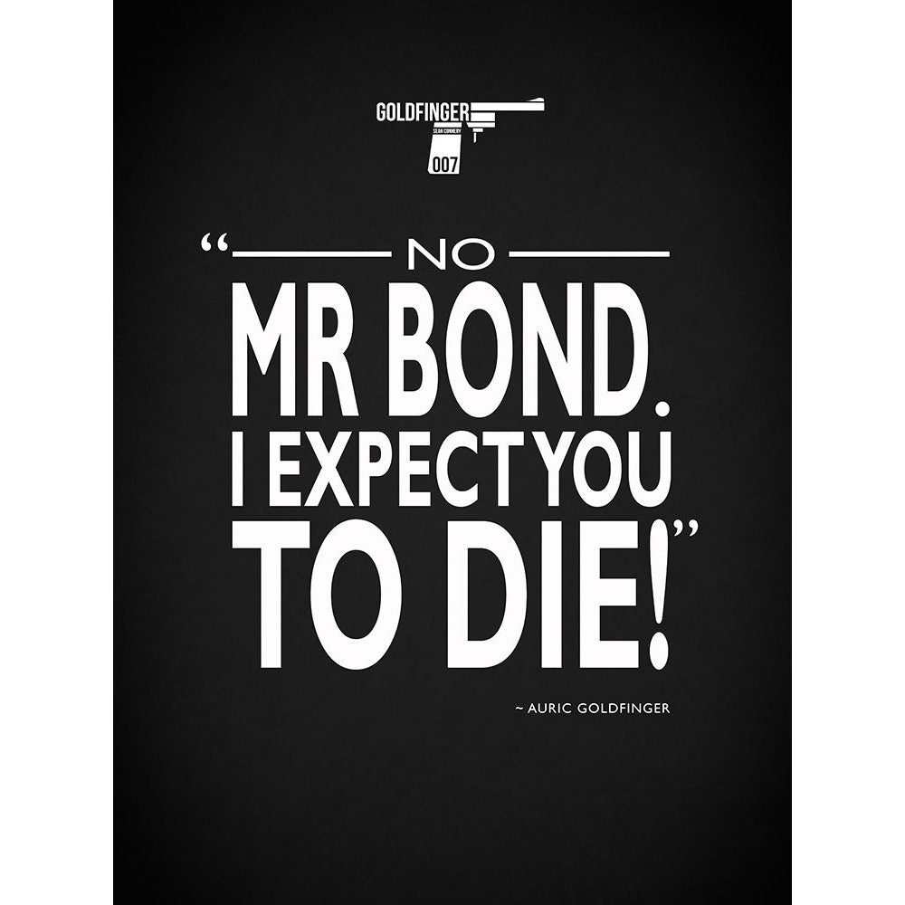 James Bond - Expect You To Die Poster Print by Mark Rogan RGN114794 Image 1