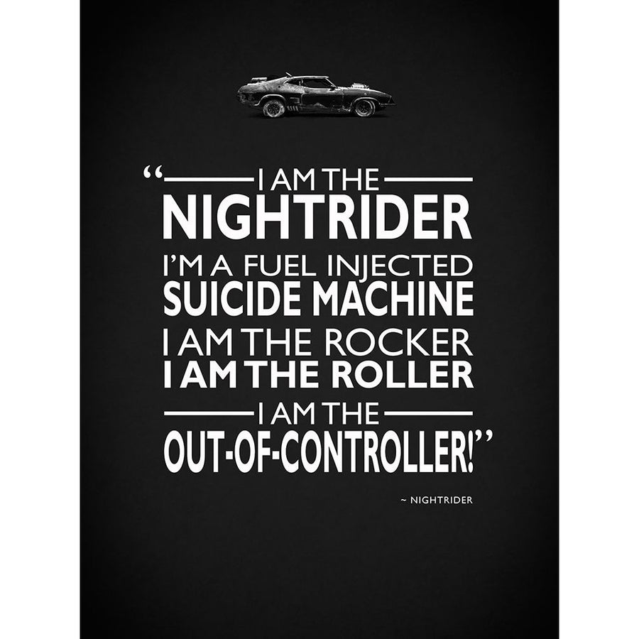 Mad Max I Am The Nightrider Poster Print by Mark Rogan RGN114806 Image 1