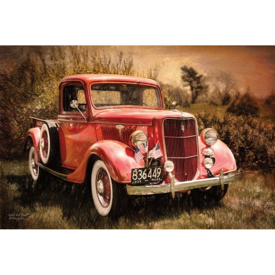 Little Red Truck Poster Print by Robin-Lee Vieira Image 1