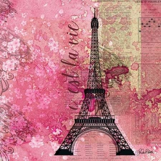 Pink Paris Poster Print by LuAnn Roberto Image 1