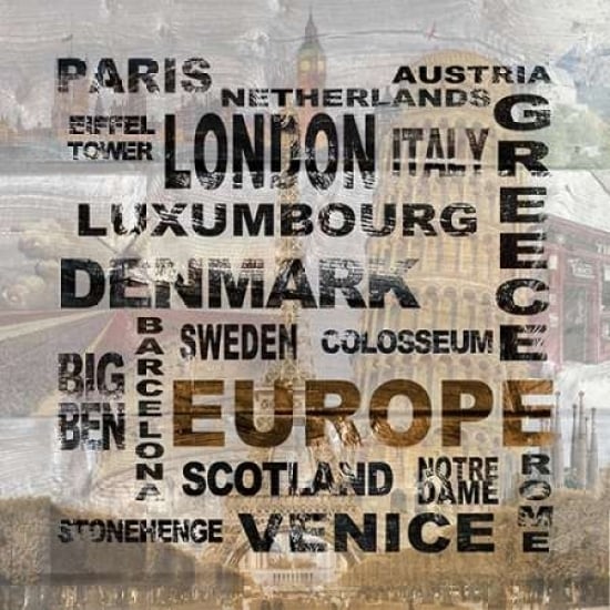 Europe Poster Print by Alicia Soave Image 1