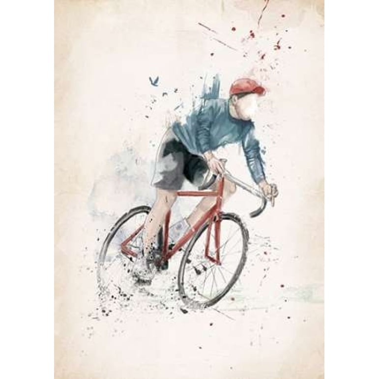 I Want to Ride My Bicycle Poster Print by Balazs Solti Image 1