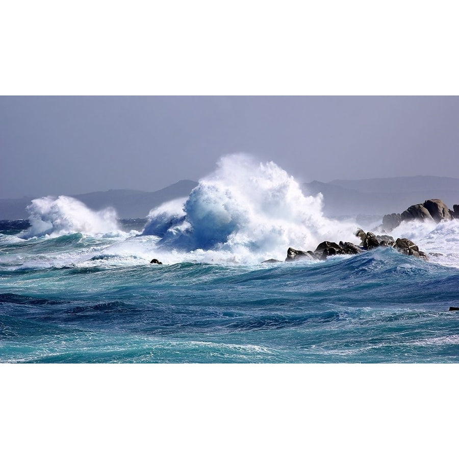 Energy Waves Crashing Poster Print by Saiu Giovanni Image 1