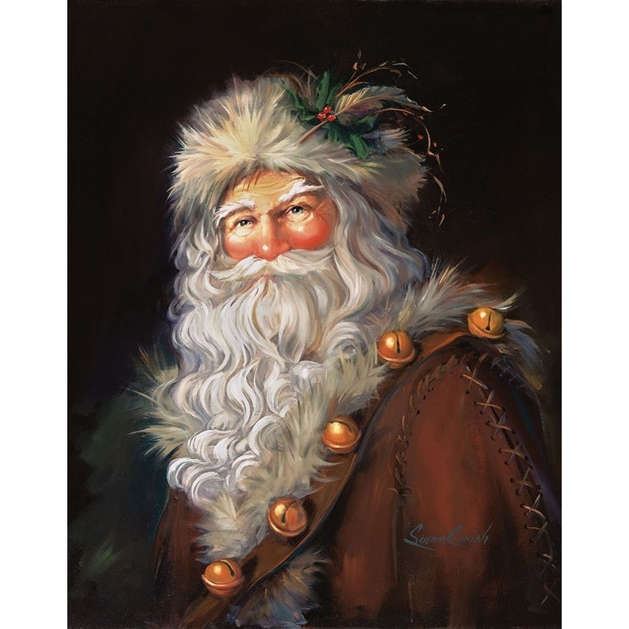 Woodland Santa Poster Print by Susan Comish Image 1