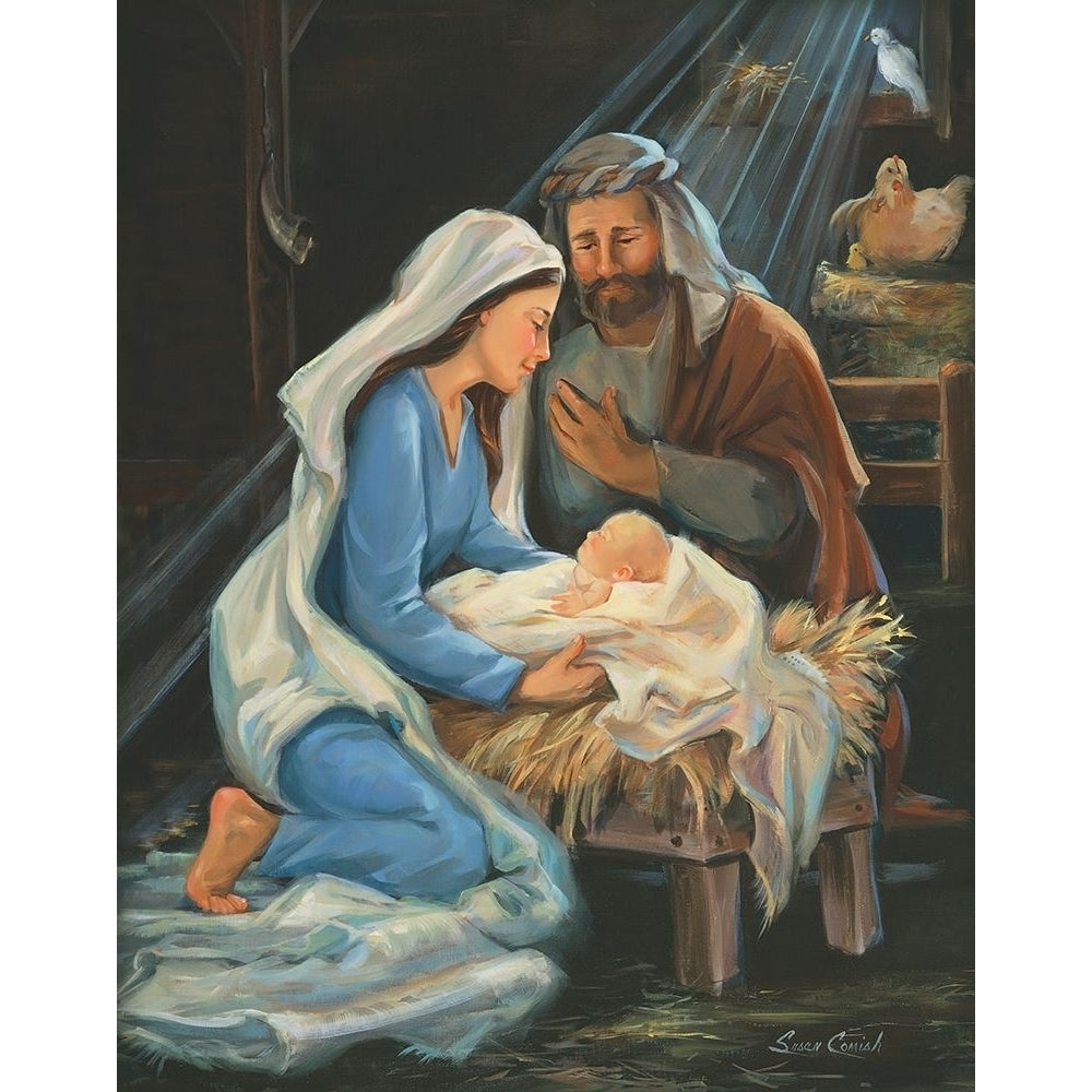 Birth Of Christ Poster Print by Susan Comish Image 1