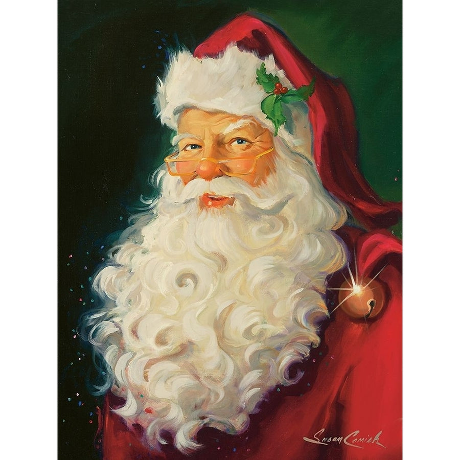 Merry Chrismas Santa Poster Print by Susan Comish Image 1