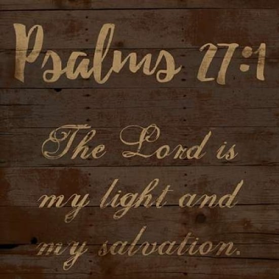 Psalms 27-1 Poster Print by Sheldon Lewis Image 1