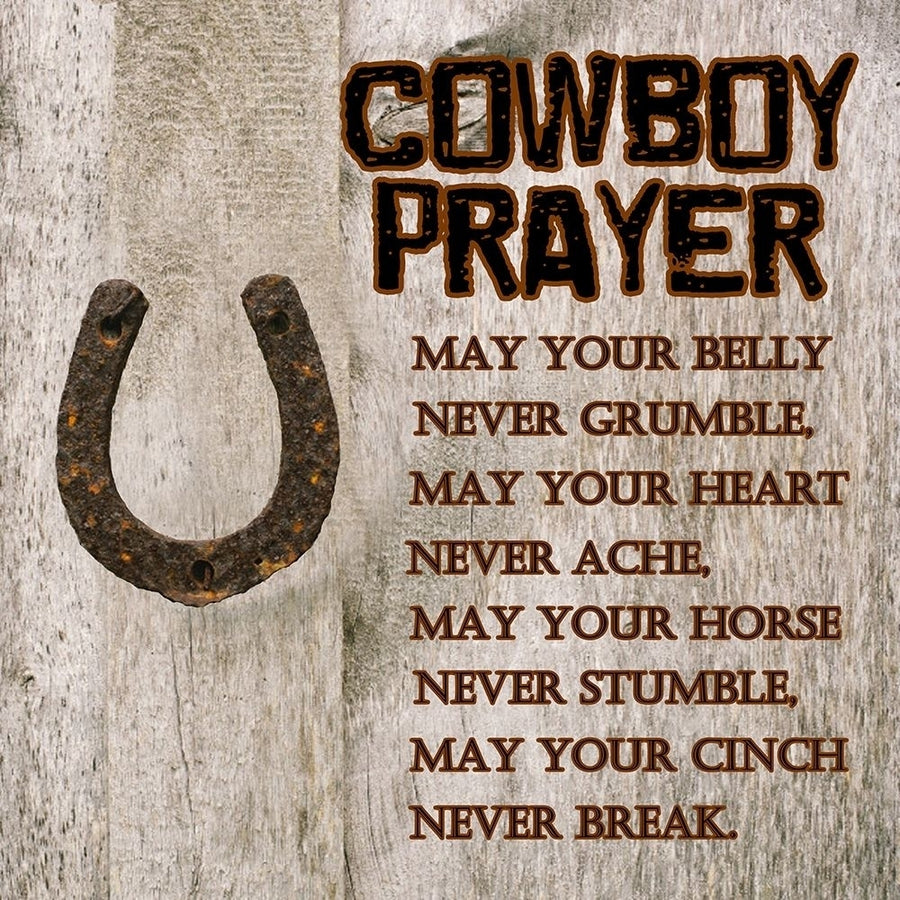 Cowboy Prayer Poster Print by Sheldon Lewis Image 1