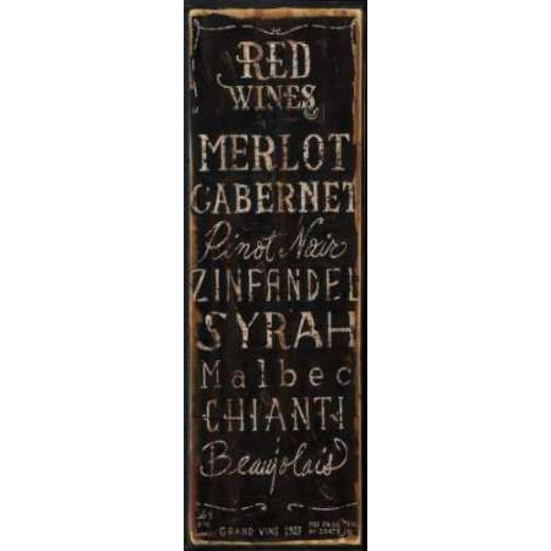 Red Wines Poster Print by Luis Sanchez Image 1