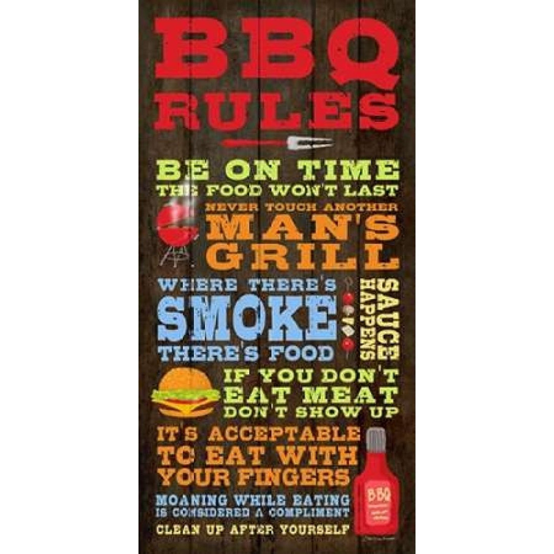 BBQ Rules Poster Print by Stephanie Marrott Image 2