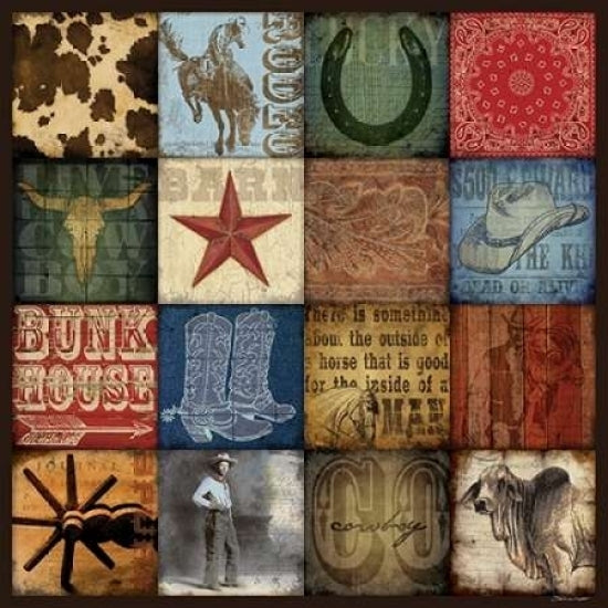 Cowboy Patch Poster Print by Stephanie Marrott Image 1