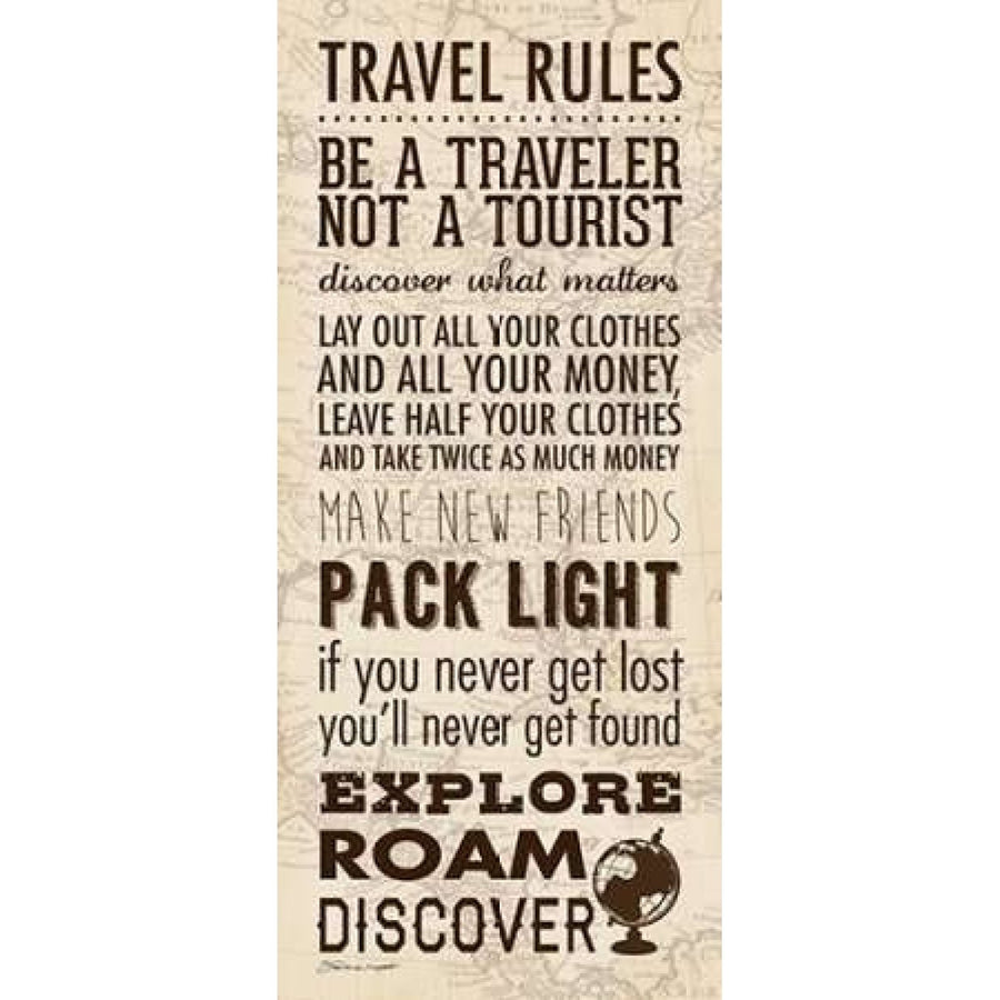 Travel Rules II Poster Print by Stephanie Marrott Image 1