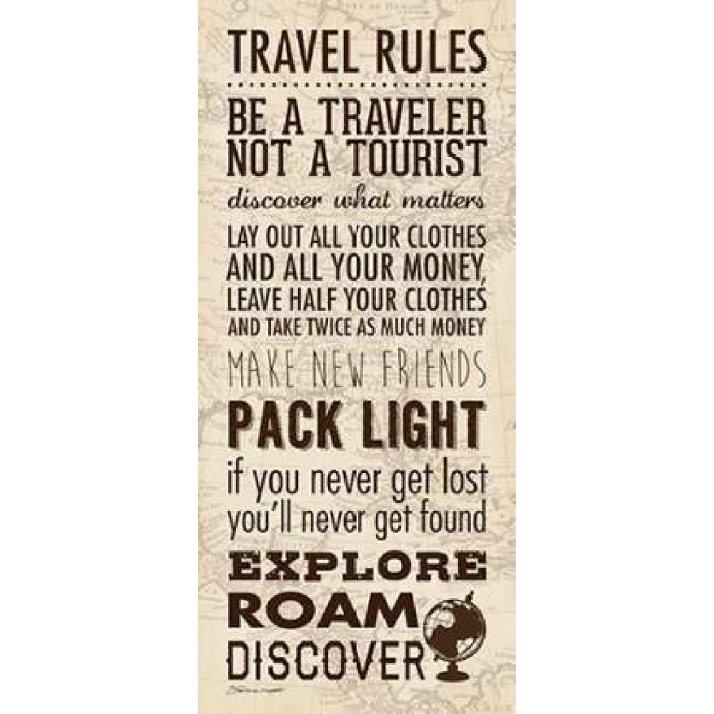 Travel Rules II Poster Print by Stephanie Marrott Image 2