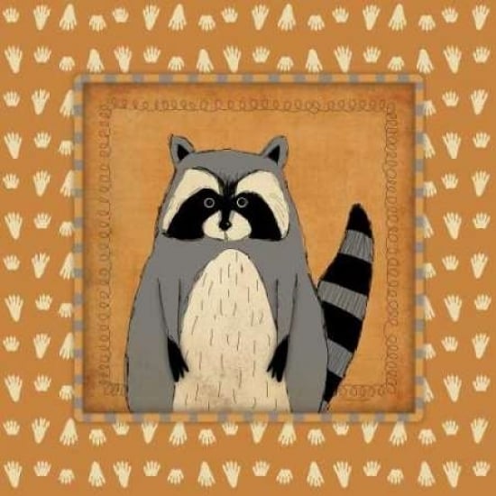 Raccoon in Frame Poster Print by Stephanie Marrott Image 1