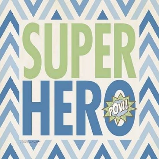 Playroom Super Hero Poster Print by Stephanie Marrott Image 1