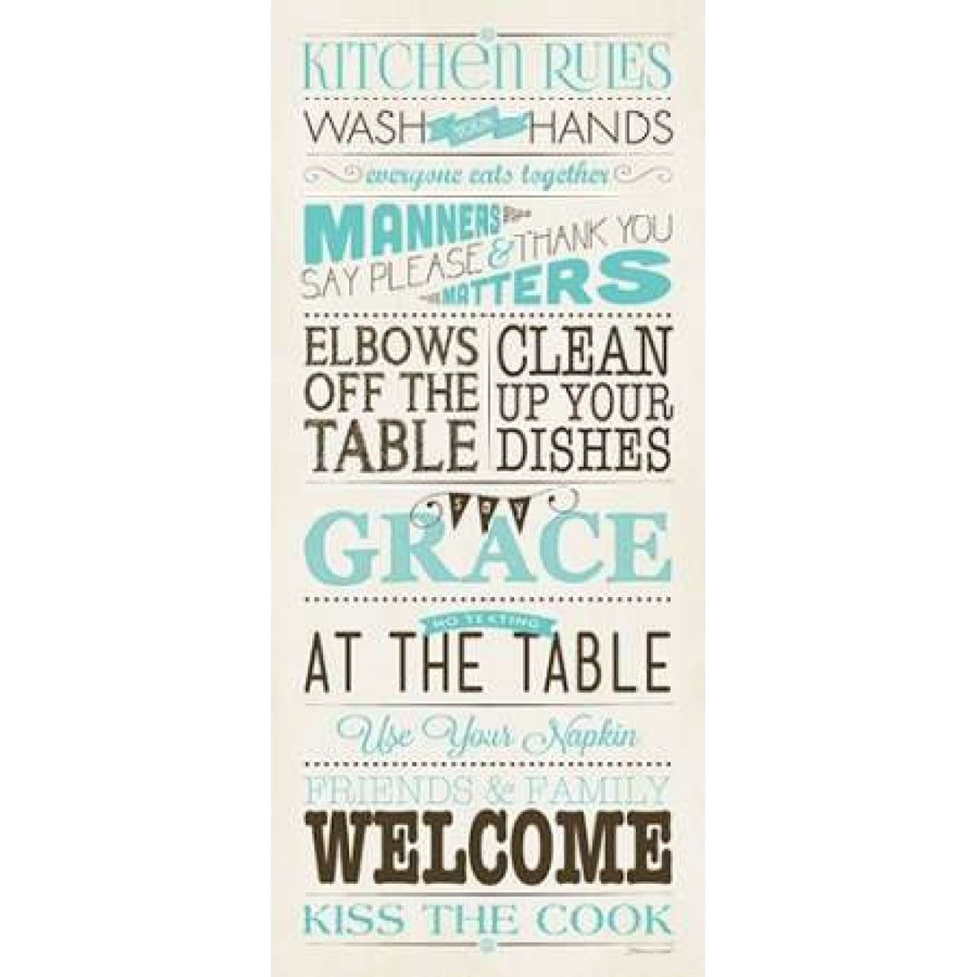 Kitchen Rules I Poster Print by Stephanie Marrott Image 1