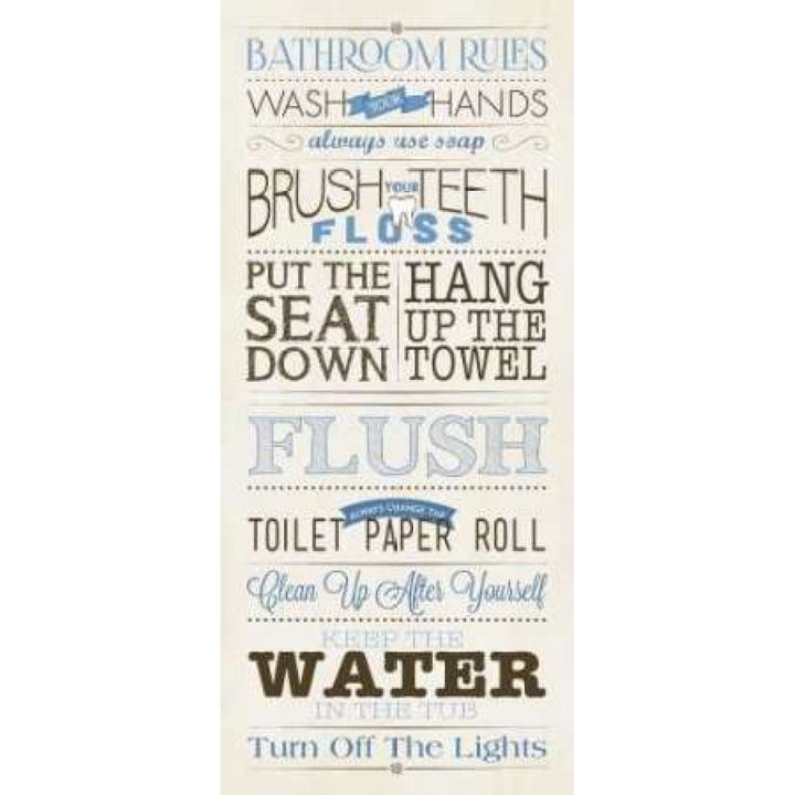 Bathroom Poster Print by Stephanie Marrott Image 2